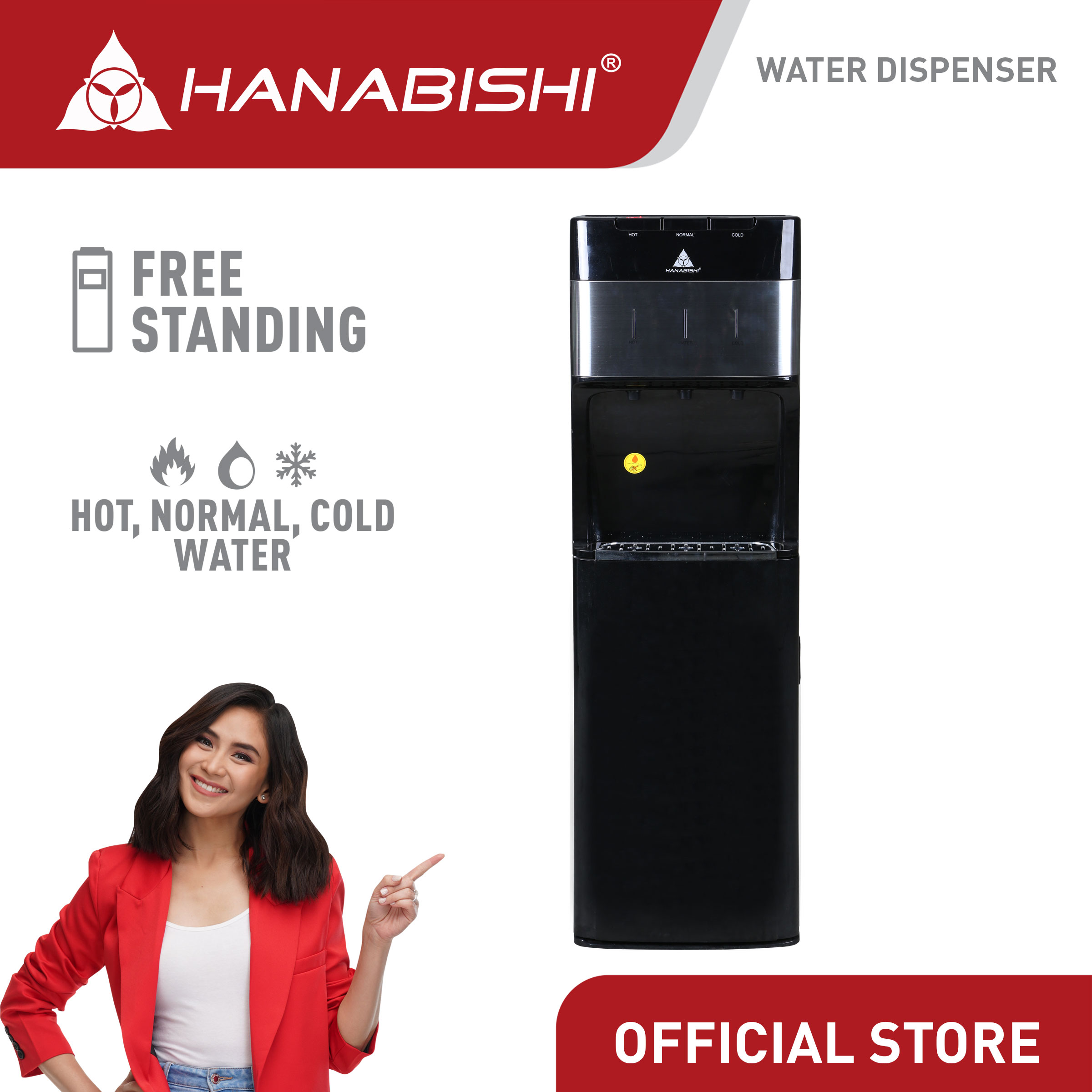 Water dispenser hot sale hanabishi price