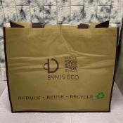 Dennis Jumbo Eco Bag - Brown, High-quality Non-woven Shopping
