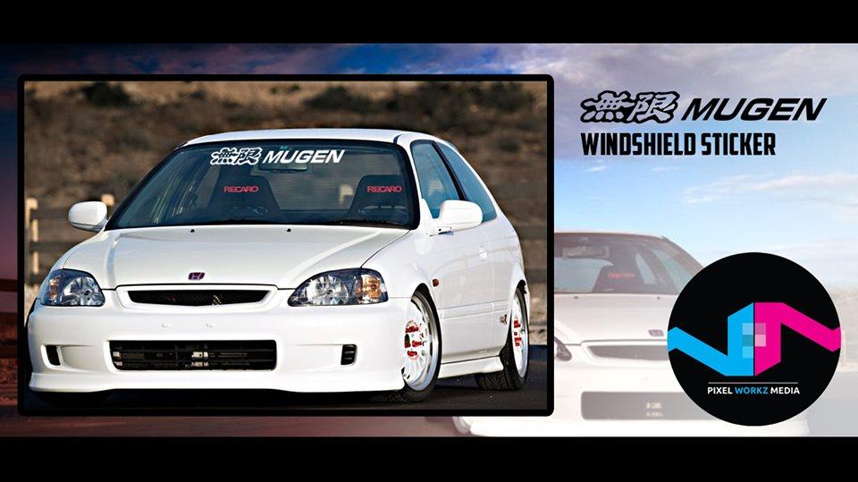 Mugen Power Windshield Banner Buy Sell Online Bumper Stickers