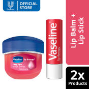 Vaseline Lip Therapy Lip Balm Rosy 7G + Vaseline Rosy Lip Stick 4.8g