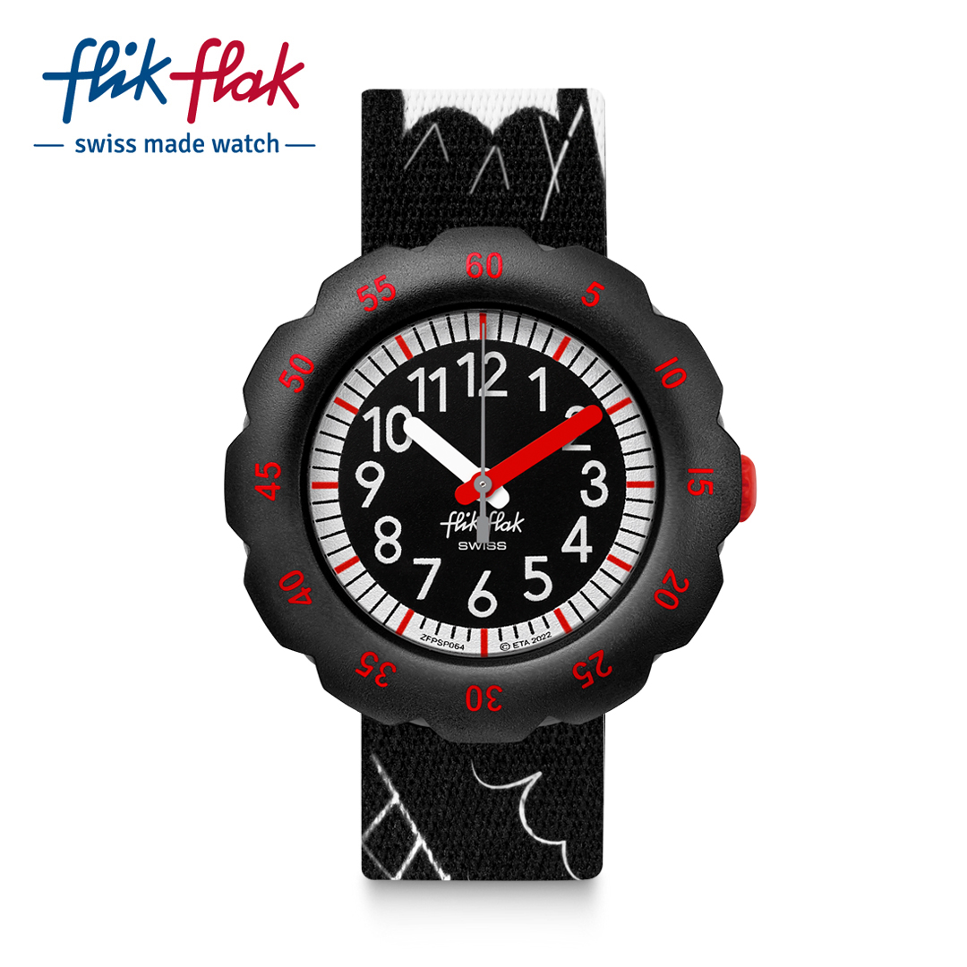 Flik Flak CATCH U FCSP093 Black Silicone Strap Watch Lazada PH