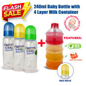 8oz Baby Feeding Bottles with Milk Formula Container, BPA-Free (Brand: ?)