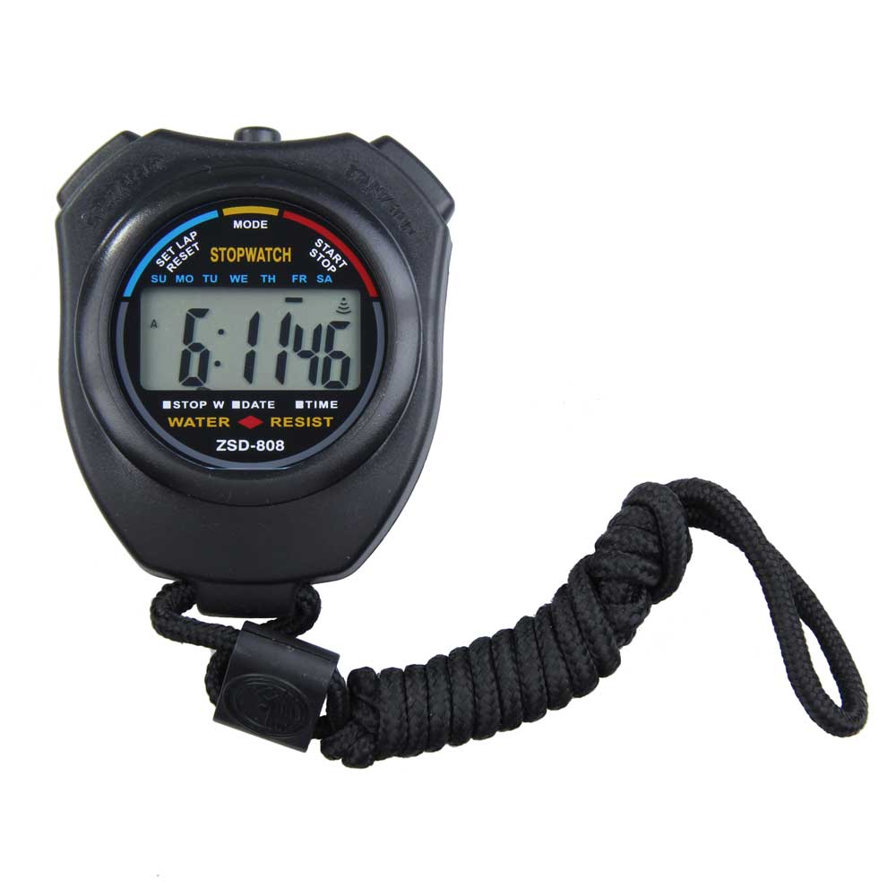 Handheld LCD Chronograph Digital Timer Stopwatch Sport Counter Odometer W /ND 