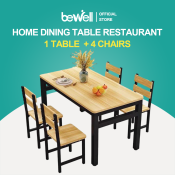 Bewell 4-Seater Dining Table Set