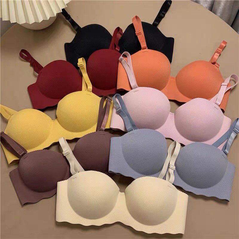 Fashion King #Women Invisible Push Up Reusable Strapless Bra A B C D Cup  Bra Self-Adhesive Silicone