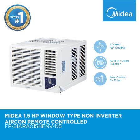 Midea 1.5 HP Remote-Controlled Window Aircon