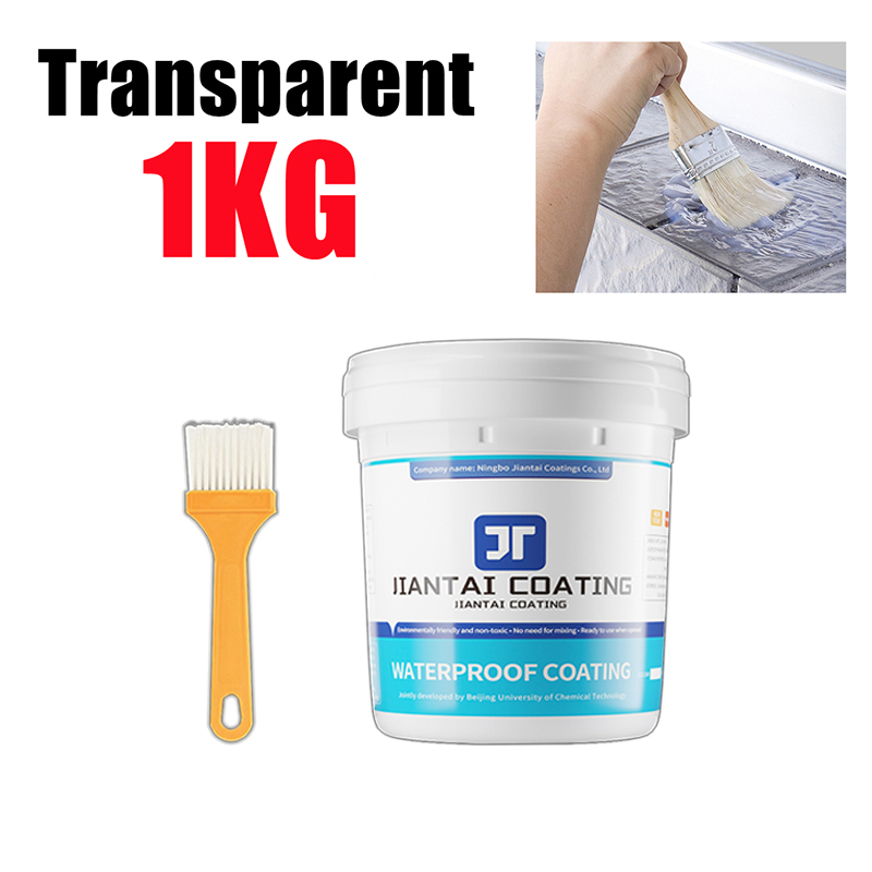 🌈Stop The Leak Immediately🌈1kg Super Sealant Waterproof Roof Leak High Temperature Resistance Polyurethane Waterproof Coating Paint Rubberized Liquid Asphalt Waterproofing Water Proofing For Concrete Water Proof Glue - Image 2