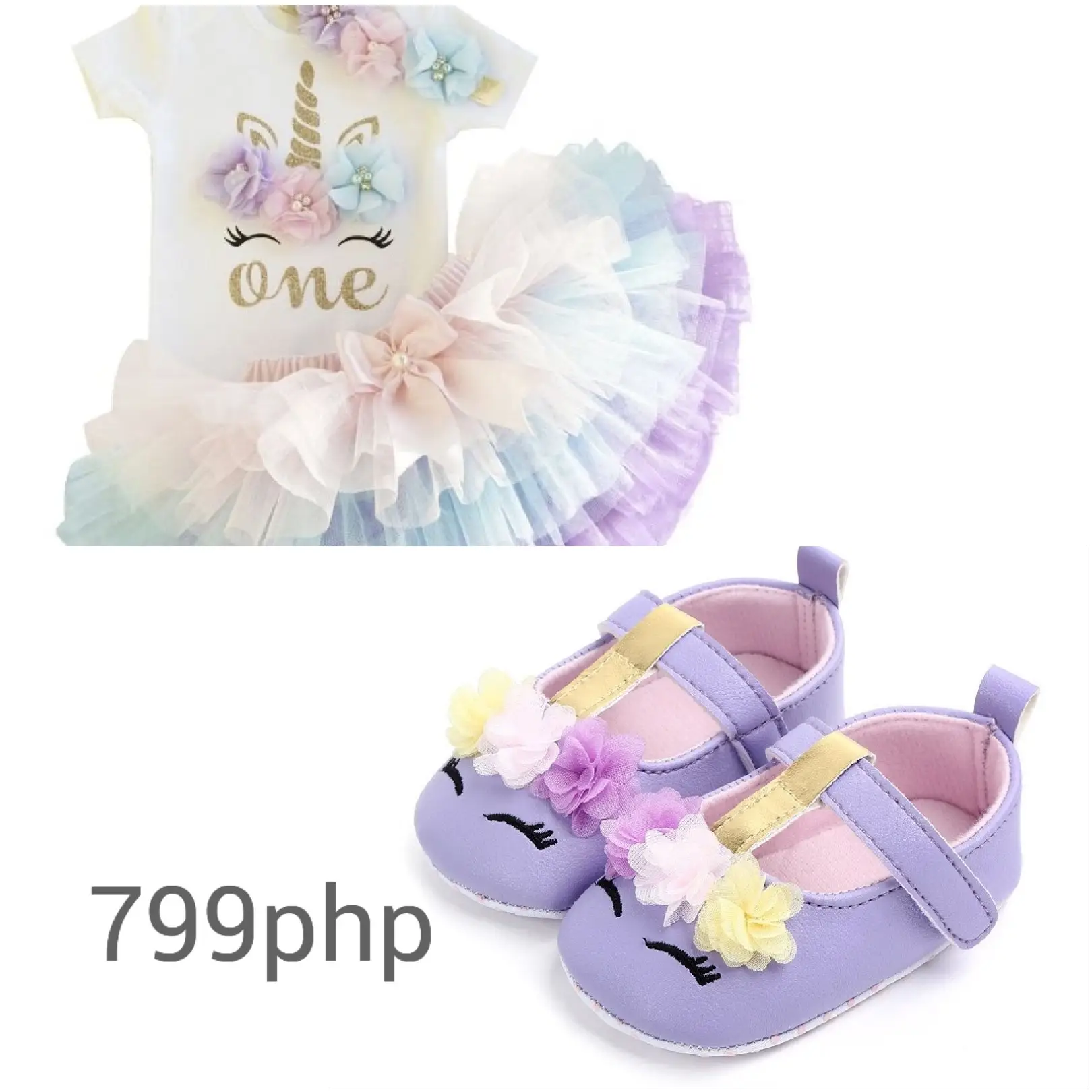 unicorn dress and shoes