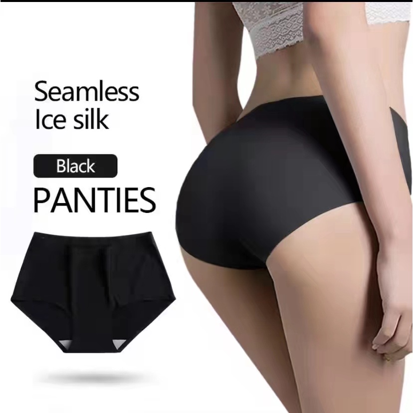 Ladies Ice-Silk Seamless Breathable Sexy Underwear Panties