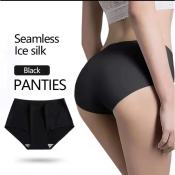 Ladies Ice-Silk Seamless Breathable Sexy Underwear Panties