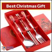 "Creative Gifts Cutlery Set - Perfect Christmas Gift"
