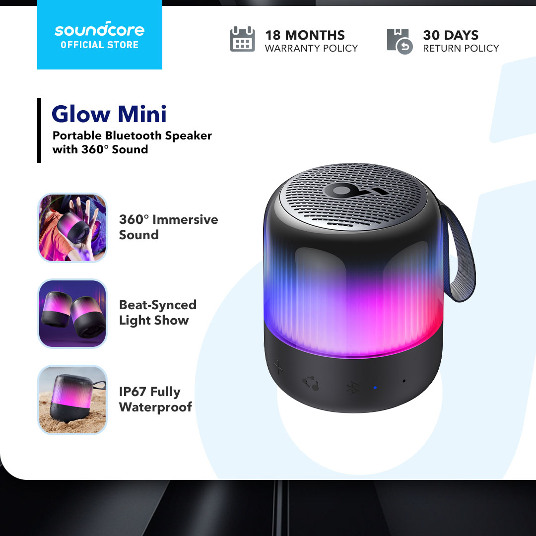 Soundcore by Anker Glow Mini, Bluetooth Speaker