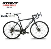 Stout Original Brand New Road Bike Campione Tire 700C*19 All Alloy Frame Internal Cabling 49cm 2*9Speed