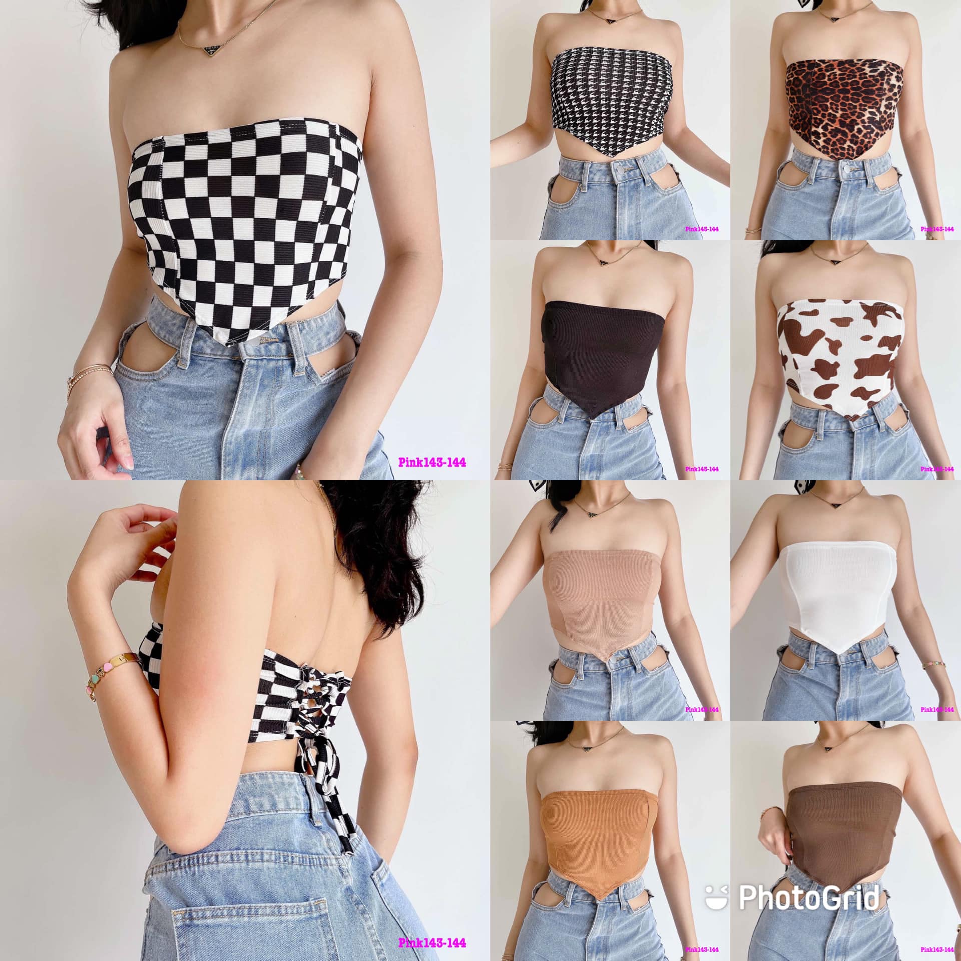 Shop Black Bandana Croptop with great discounts and prices online - Jan  2024
