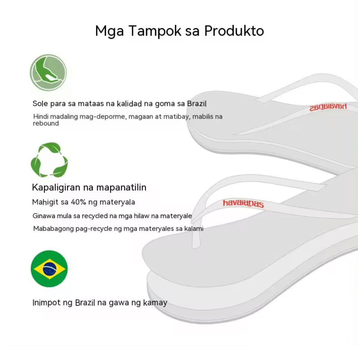 Havaianas flip flops size chart hot sale