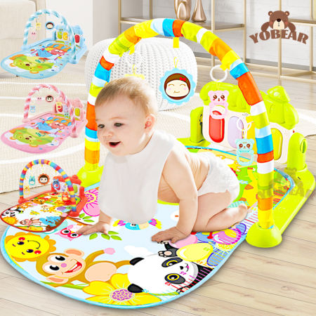 Yobear Baby Music Mat Gym with Early Education Toy