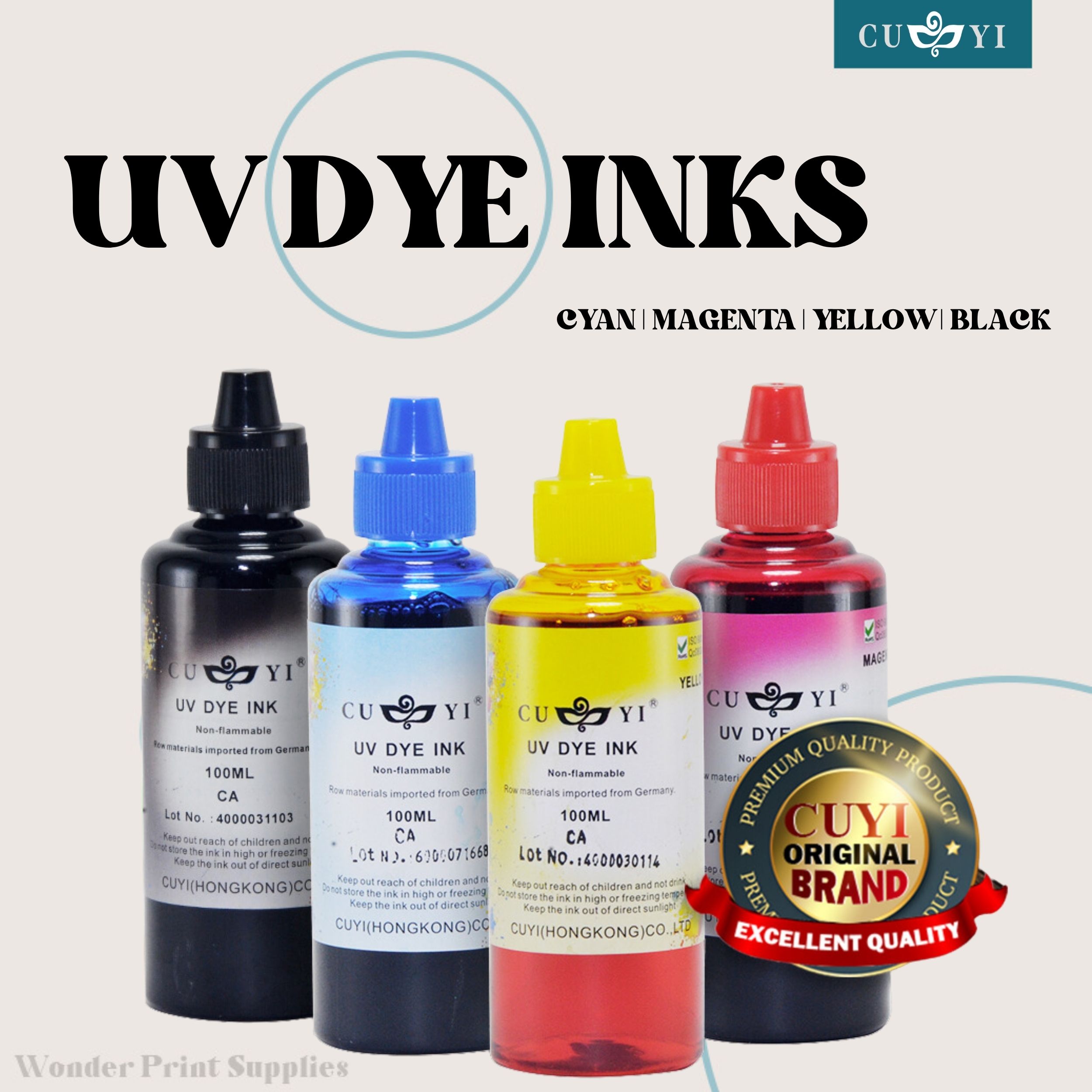 WPS - CUYI Continous Refillable Dye Ink for BROTHER / CANON Inkjet Printer 100ml Presyo 35 Piso*Libreng Shipping