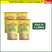 Fiesta Romantika Coconut Cooking Oil 200ml - Pack of 4