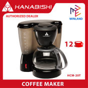 HANABISHI 12-Cup Coffee Maker with Modern Design (HCM-20T