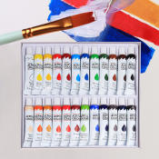 Vibrant 24-Color Acrylic Paint Set for Artists, by 