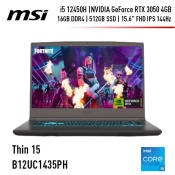 MSI Gaming Thin 15 Laptop with RTX 3050 4GB