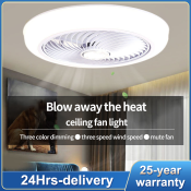 LED Chandelier Fan Light with Remote Control, Bright Living