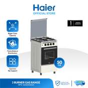 Haier 50cm Gas Range with 3 Burners and Oven