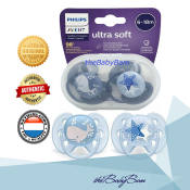 Philips Avent Blue Whale Pacifier with Sterilizing Carrying Case