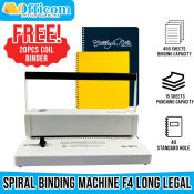 Officom Spiral Binding Machine with Gift 20pcs Coil Binder
