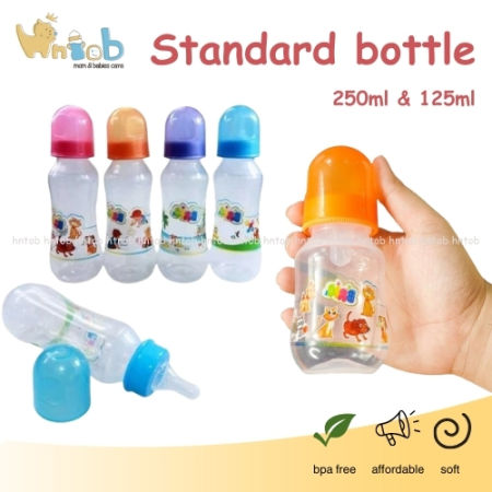 HNTOB Baby Feeding Bottle - 250ml/125ml with Separate Nipple