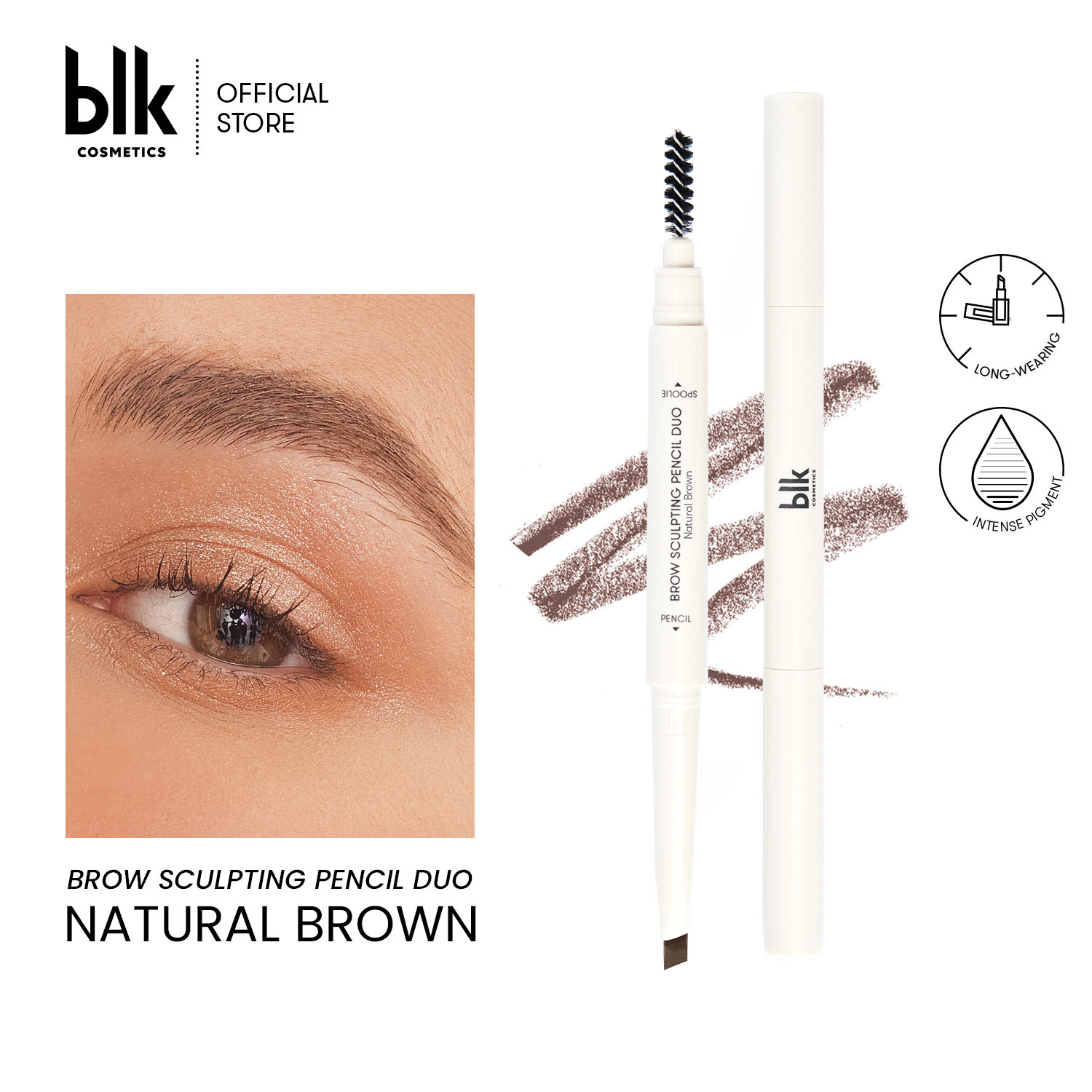 Discount on blk cosmetics  shoes - SKU: blk cosmetics brow sculpting pencil duo natural brown