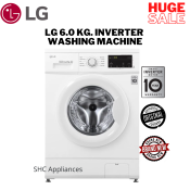 LG FM1006N3W 6.0 kg. Front Load Washing Machine