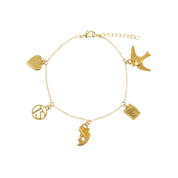 VioletFogCreative + Taylor Swift Fearless Era Album Title Bangle Charm  Bracelet