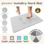 InstaDry Diatomite Hard Mat - Quick-Dry and Clean Feet