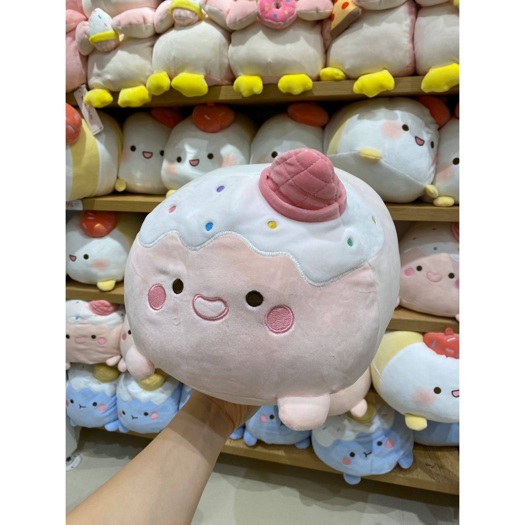 Miniso Delightful Food Series Strawberry/Cotton Candy/Cream Plush Plush ...