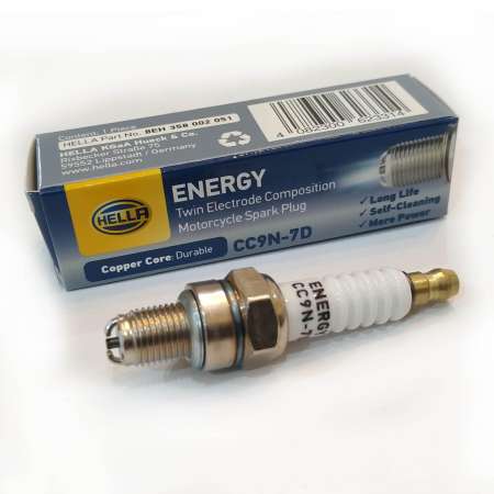 Hella Twin Electrode Spark Plug for Honda, Suzuki, Kawasaki