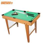 OneTwoFit Kids Mini Billiard Table with Wooden Pool Set