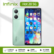 Infinix Hot 20 5G 2024 big sale Cellphone Original 16+512GB 5G Android11 Mobile Phones Full Screen Smartphone handphone HD camera celphone 6000mAh Built In Battery Dual Sim Fast Charge 6.7Inch