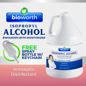 Bioworth Isopropyl Rubbing Alcohol with Moisturizer, 1 Gallon