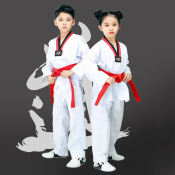 Complete Taekwondo Uniform Set for Kids and Adults (Brand: )