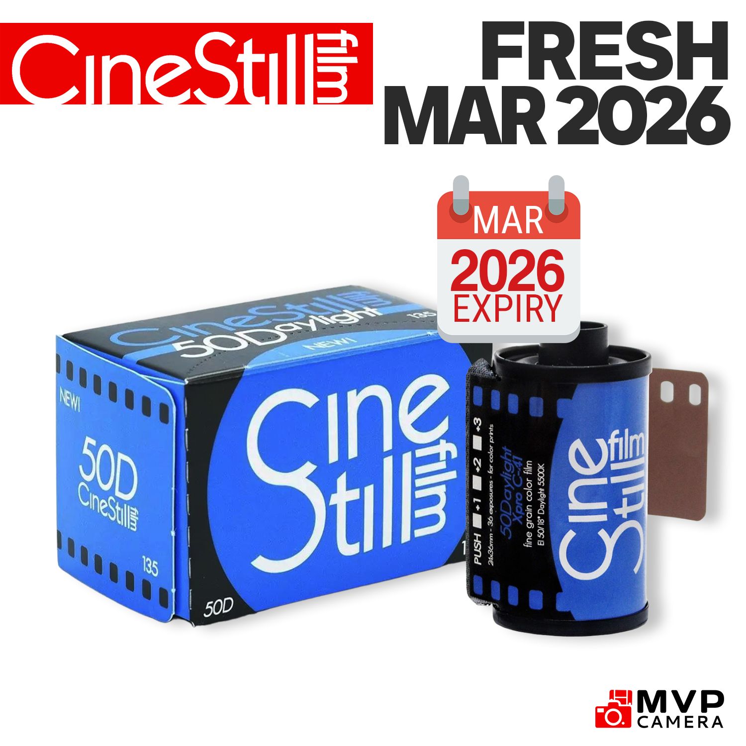 CINESTILL 50D Daylight 50Daylight Fine Grain Color Negative Film