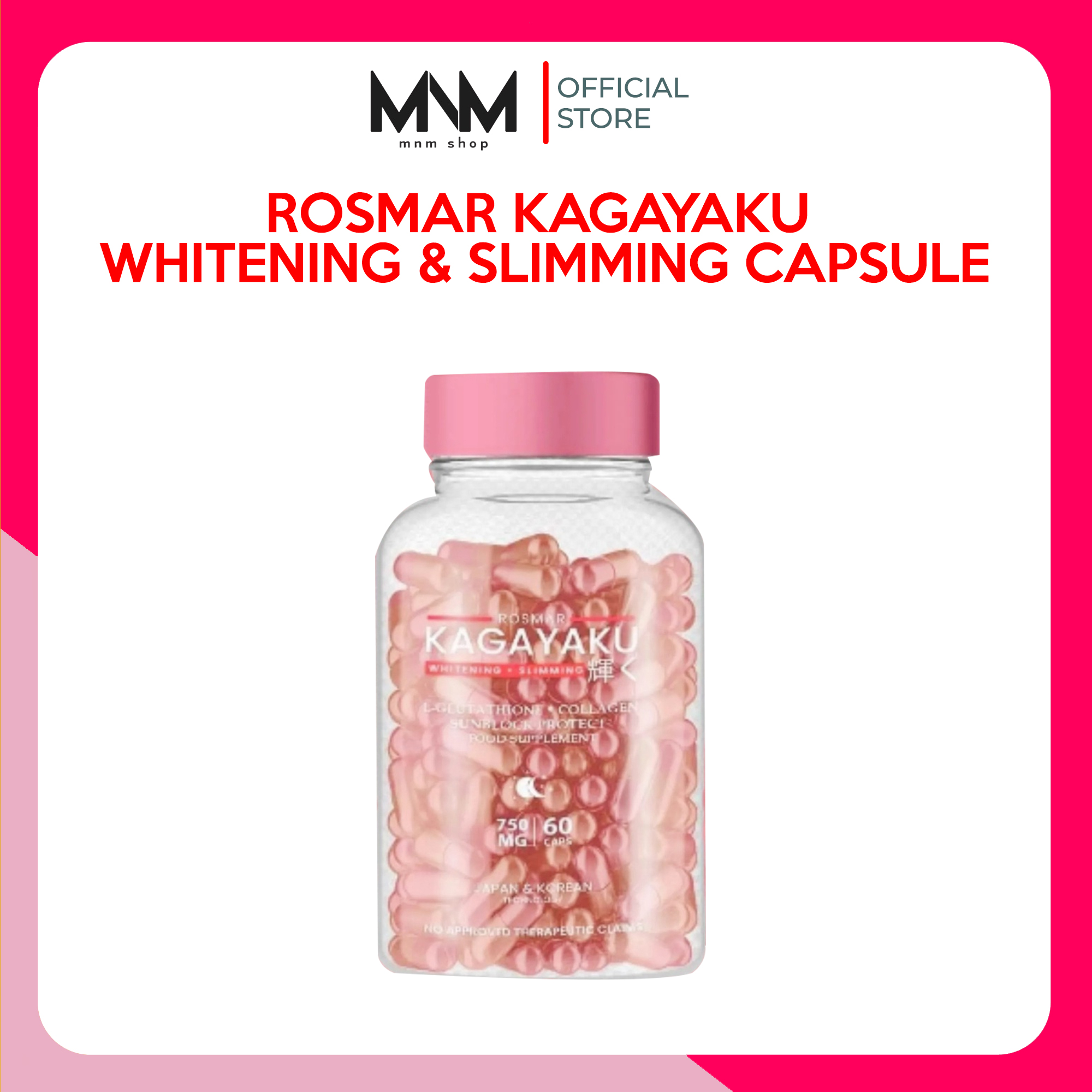 Get Rosmar Kagayaku Glutathione Capsule at the Best Prices Online | Lazada  Philippines