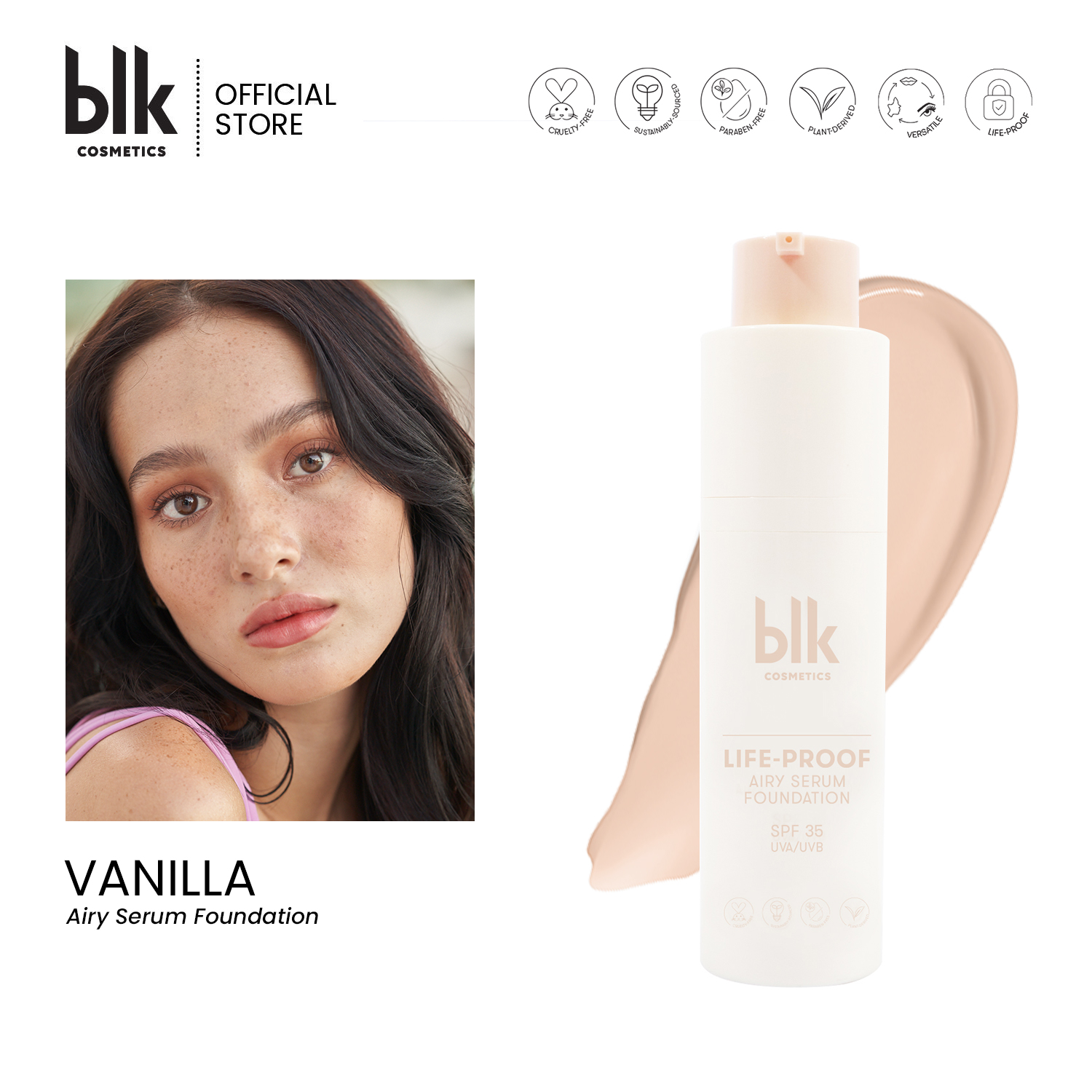 Discount on BLK Cosmetics  shoes - SKU: blk cosmetics daydream life-proof airy serum foundation