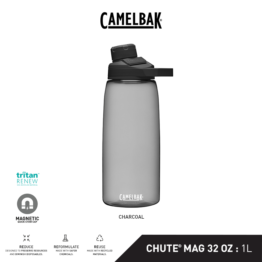 Camelbak Water Bottle Chute Mag 1.5L Transparent Black