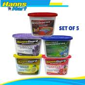 HANNSGUARD Dehumidifier Set - 5-Pack, Removes Mold, Moisture