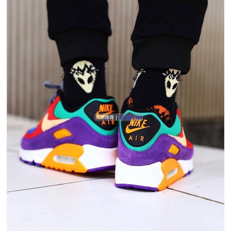 Original 】 Ready air max 90 Viotech Easter Egg Retro Stitching