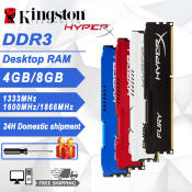 HyperX DDR3 Desktop RAM, 4GB/8GB, 1333/1600