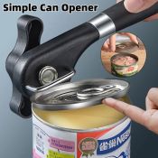 Stainless Steel Manual Can Opener - Heavy Duty Kitchen Tool