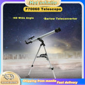 Refractive Astronomical Telescope with 525X Zoom and Aluminum Tripod