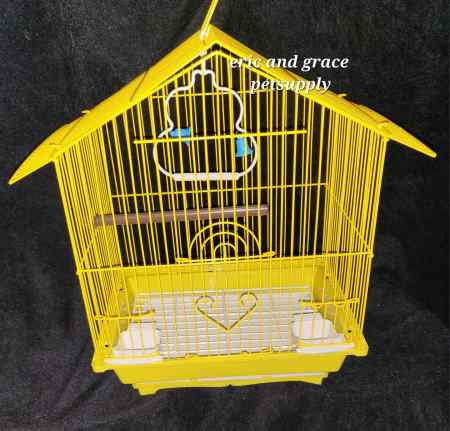 Bird Cage Set with Perch, Swing, and Feeder Accessories